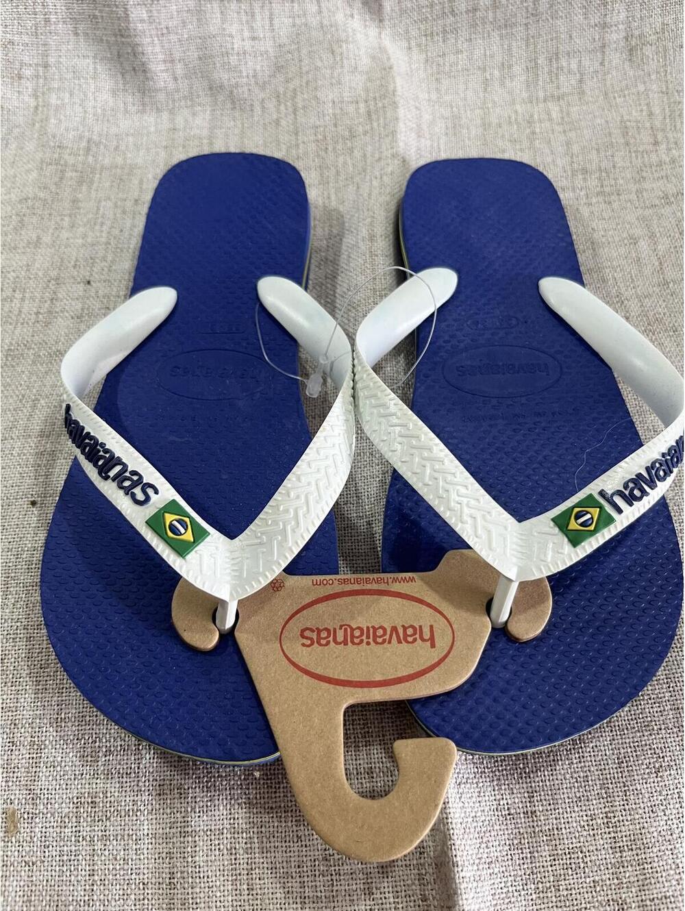 Havaianas mens Men's Brazil Logo NWT 35/36 M 3-4 / W 5-6